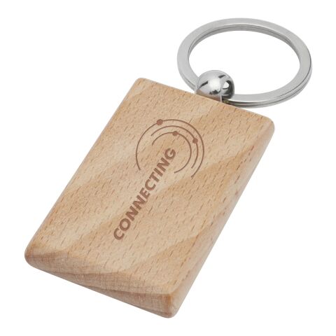 Porte-clés rectangulaire Gian en bois de hêtre Standard | Naturel | sans marquage | non disponible | non disponible