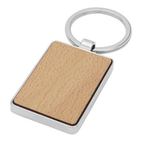 Porte-clés rectangulaire Mauro en bois de hêtre Standard | Naturel | sans marquage | non disponible | non disponible