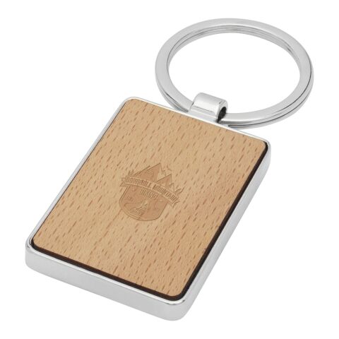 Porte-clés rectangulaire Mauro en bois de hêtre Standard | beige | sans marquage | non disponible | non disponible