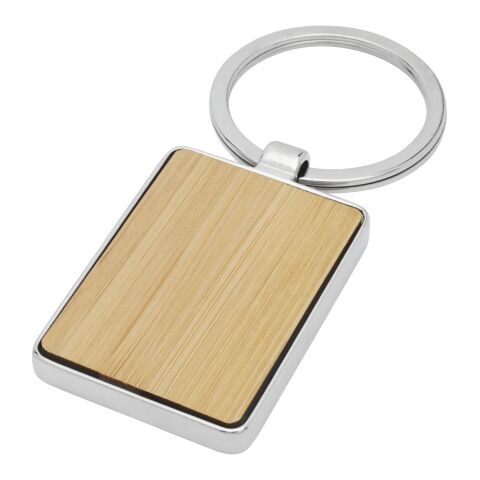 Porte-clés rectangulaire Neta en bambou Standard | Naturel | sans marquage | non disponible | non disponible