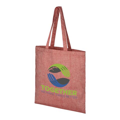 Sac shopping en coton recyclé Pheebs 180 g/m² Standard | Rouge | sans marquage | non disponible | non disponible | non disponible