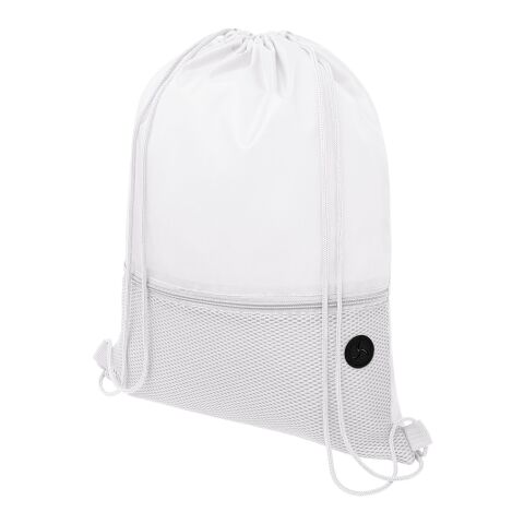 Sac à dos Oriole avec cordon, en maille filet Standard | Blanc | sans marquage | non disponible | non disponible | non disponible