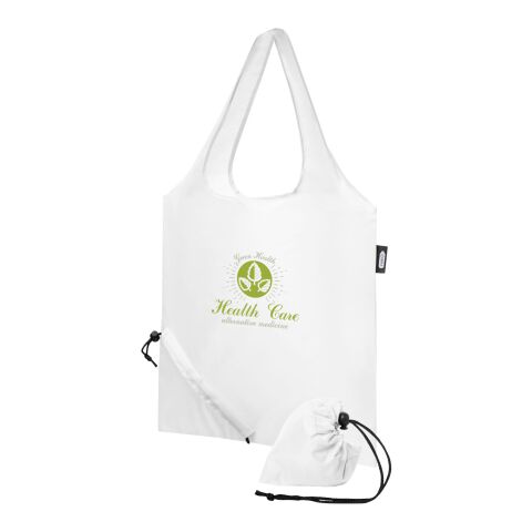 Sac shopping pliable Sabia en PET recyclé Standard | Blanc | sans marquage | non disponible | non disponible | non disponible