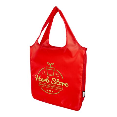 Grand sac shopping Ash en RPET certifié GRS Prioritaire | Rouge | Impression par transfert 1 couleur | Verso | 280 mm x 230 mm | non disponible