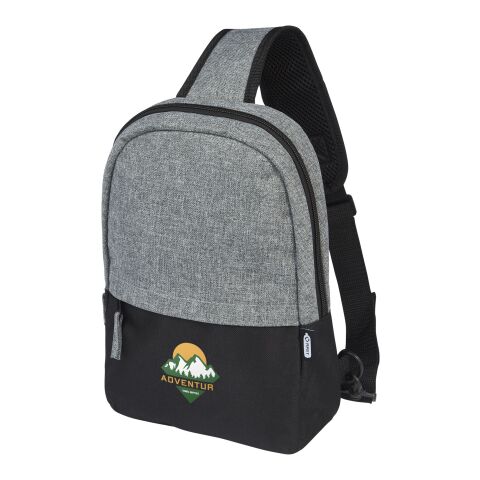 Sac à bandoulière Reclaim GRS recyclé bicolore de 3,5 L Standard | Noir-Gris | sans marquage | non disponible | non disponible | non disponible