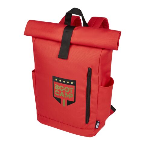 Sac à dos Byron de 18 L en RPET GRS 15,6&quot; avec dessus enroulable Standard | Rouge | sans marquage | non disponible | non disponible | non disponible