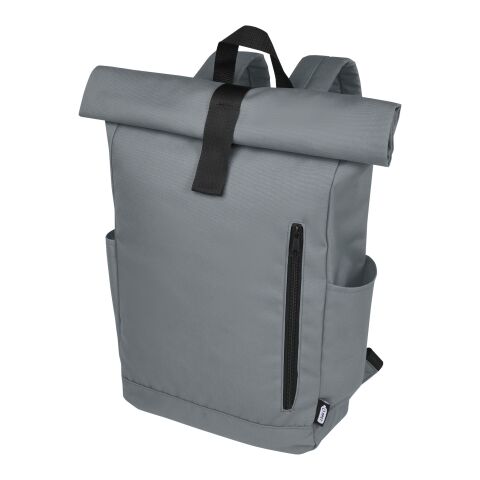 Sac à dos Byron de 18 L en RPET GRS 15,6&quot; avec dessus enroulable Standard | Gris clair | sans marquage | non disponible | non disponible | non disponible