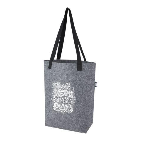 Sac shopping Felta avec large fond de 12 L en feutre recyclé certifié GRS Standard | Gris moyen | sans marquage | non disponible | non disponible | non disponible