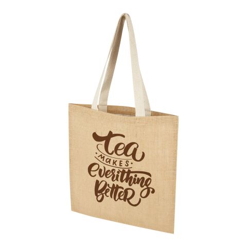 Sac shopping Juta de 7 L en jute 300 g/m² Standard | Naturel-Blanc | sans marquage | non disponible | non disponible