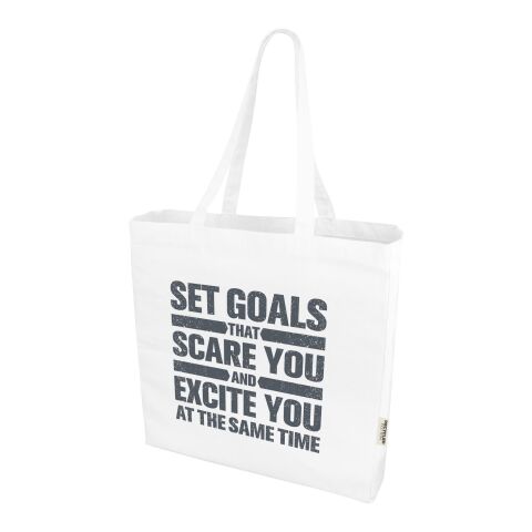 Sac shopping Odessa recyclé de 220 gr/m² Standard | Blanc | sans marquage | non disponible | non disponible | non disponible