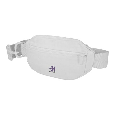 Sac bandoulière recyclé Crescent 500 g/m² Aware™ blanc | sans marquage