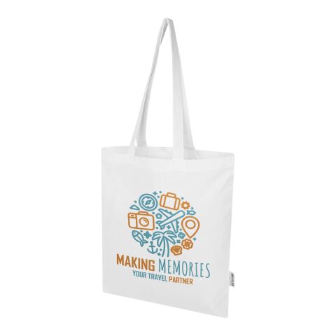Sac shopping Madras Blend en coton recyclé GRS 140 g/m² Standard | blanc | sans marquage | non disponible | non disponible | non disponible