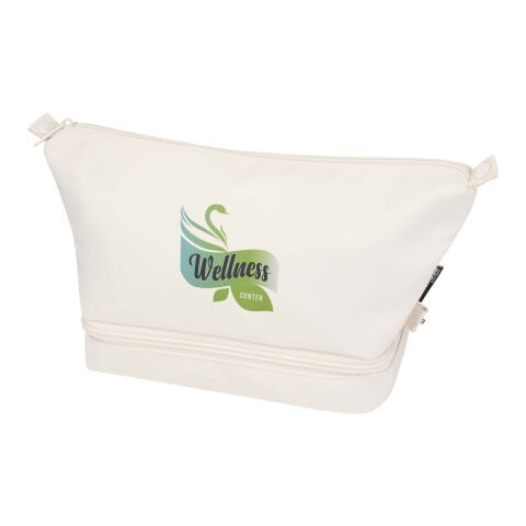 Sac de toilette de voyage Trip Aware™ de 6 L en matériaux recyclés Standard | Blanc cassé | sans marquage | non disponible | non disponible | non disponible