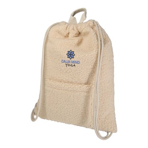 Sac à dos avec cordon sherpa recyclé GRS de 9 L Bear Naturel | sans marquage | non disponible | non disponible