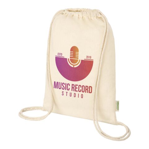 Sac refermable à cordon Odisha de 5&nbsp;L bio certifié OCS 100&nbsp;g/m² Standard | Naturel | sans marquage | non disponible | non disponible | non disponible