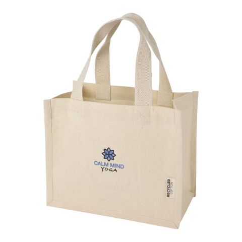 Mini sac shopping Odessa à soufflet en coton recyclé de 9 L et 220 g/m² certifié GRS