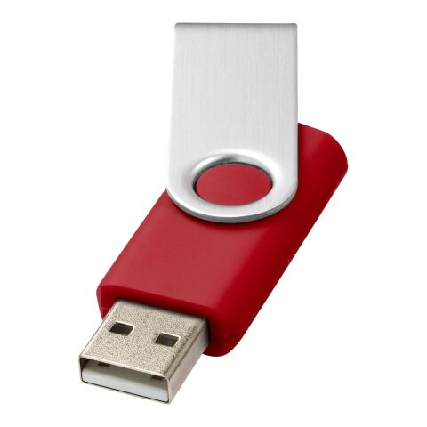Clé USB Rotative 8Go Standard | Rouge-Argent | sans marquage | non disponible | non disponible | non disponible