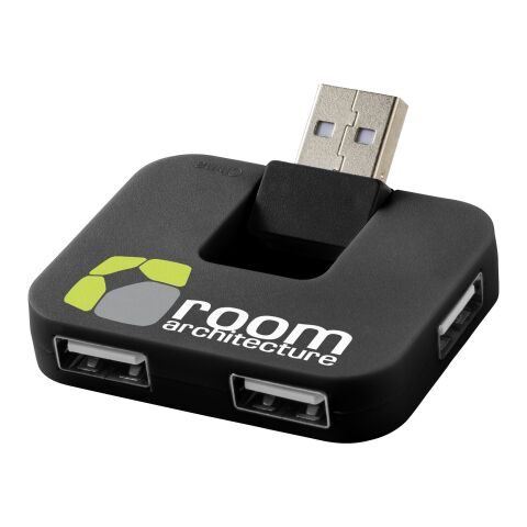 Hub USB 4 ports Gaia Standard | noir | sans marquage | non disponible | non disponible