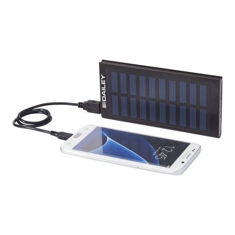 Batterie de secours solaire de 8000 mAh Stellar Standard | Noir bronze | sans marquage | non disponible | non disponible