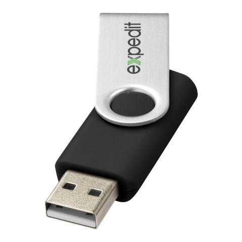 Clé USB rotative 16 Go Standard | noir | sans marquage | non disponible | non disponible | non disponible