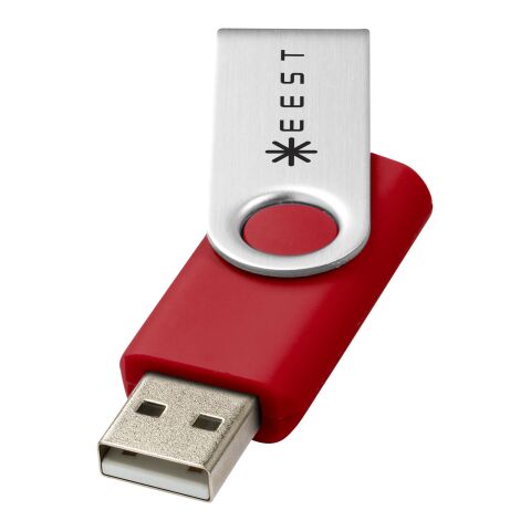 Clé USB rotative 16 Go Standard | Rouge | sans marquage | non disponible | non disponible | non disponible