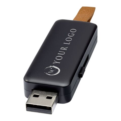 Clé USB lumineuse Gleam 4 Go Standard | Noir bronze | sans marquage | non disponible | non disponible