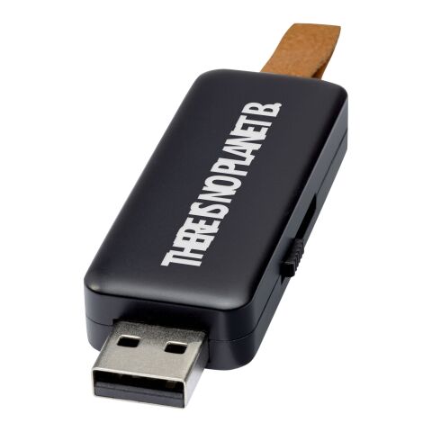 Clé USB lumineuse Gleam 8 Go Standard | Noir bronze | sans marquage | non disponible | non disponible