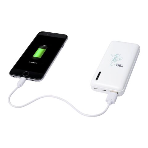 Powerbank haute densité 10 000 mAh Compress Standard | Blanc | sans marquage | non disponible | non disponible