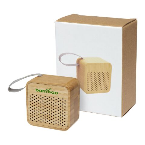 Haut-parleur Bluetooth® Arcana en bambou Standard | beige | sans marquage | non disponible | non disponible