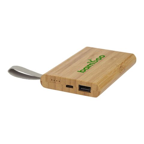 Batterie de secours Tulda de 5 000 mAh en bambou Standard | Naturel | sans marquage | non disponible | non disponible