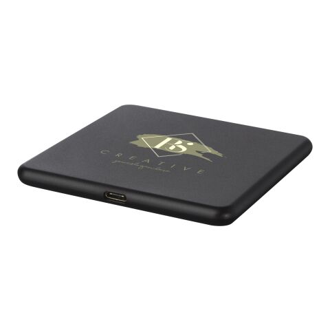 Tapis de charge à induction Loop de 10 W en plastique recyclé Standard | Noir bronze | sans marquage | non disponible | non disponible