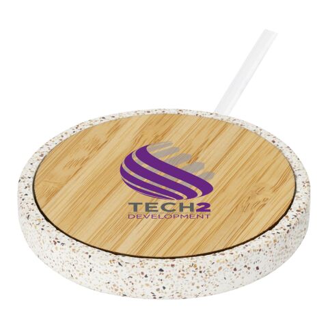 Tapis de charge à induction Terrazzo de 10 W en bambou