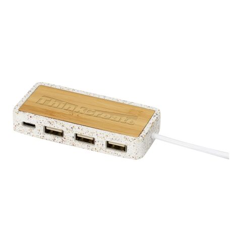 Hub USB 2.0 Terrazzo Standard | beige | sans marquage | non disponible | non disponible