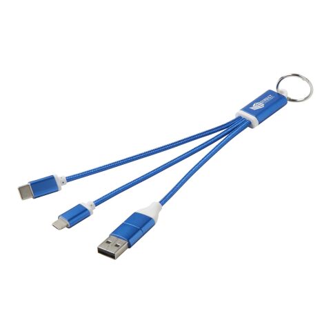 Câble de charge 4-en-1 Metal en aluminium recyclé avec porte-clés