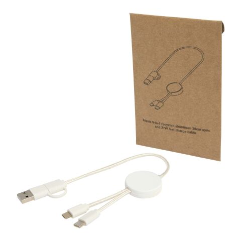 Câble 5 en 1 Citala en plastique recyclé de 30 cm pour la synchronisation des données et la charge rapide de 27 W