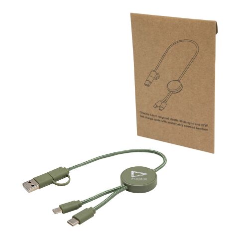Câble 5 en 1 Citala en plastique recyclé de 30&nbsp;cm pour la synchronisation des données et la charge rapide de 27&nbsp;W