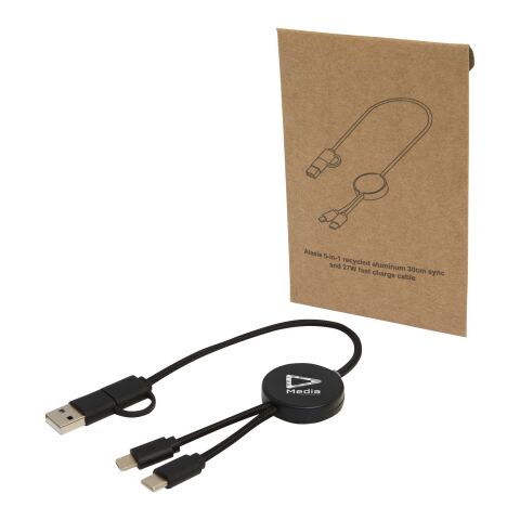 Câble 5 en 1 Citala en plastique recyclé de 30 cm pour la synchronisation des données et la charge rapide de 27 W