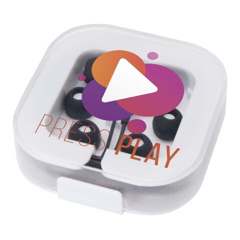 Écouteurs filaires type C Dofida avec étui de rangement en plastique recyclé Standard | Noir | sans marquage | non disponible | non disponible