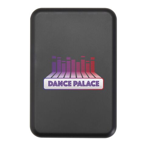 Batterie de secours Acrab magnétique sans fil de 5&nbsp;000&nbsp;mAh et 15&nbsp;W avec PD de 20&nbsp;W - fabriquée en plastique recyclé Standard | Noir | sans marquage | non disponible | non disponible