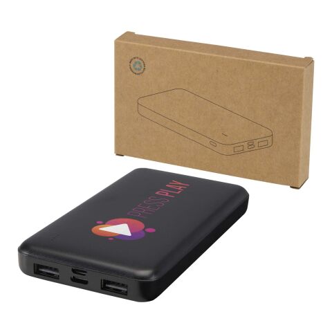 Batterie de secours Intan de 10 000 mAh et 10 W en plastique recyclé Standard | Noir | sans marquage | non disponible | non disponible