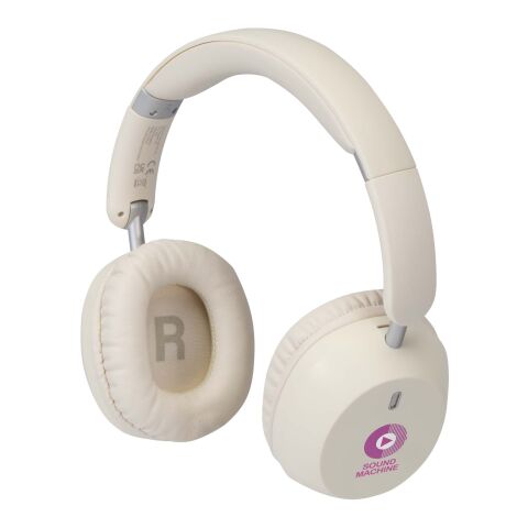 Casque supra-auriculaire Hoggar pliable ANC et ENC en plastique recyclé Standard | blanc | sans marquage | non disponible | non disponible