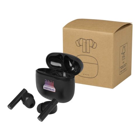 Oreillette Bluetooth® True Wireless Alterf en plastique recyclé avec embouts en silicone