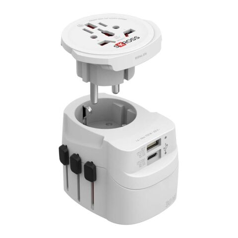 Adaptateur universel SKROSS® PRO Light USB AC30PD blanc