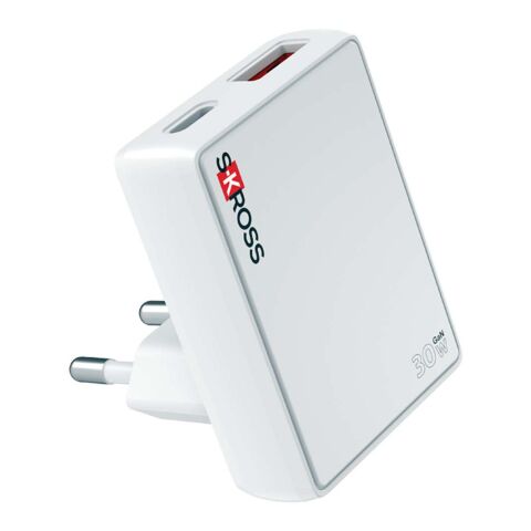Chargeur mural SKROSS® Slim 30 W pour l'Europe blanc