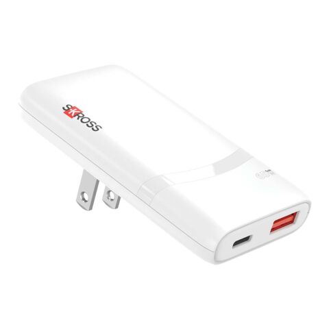 Chargeur multi-têtes SKROSS® Klip Slim 65 W blanc