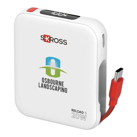 Batterie externe SKROSS® Reload 5 000 mAh blanc