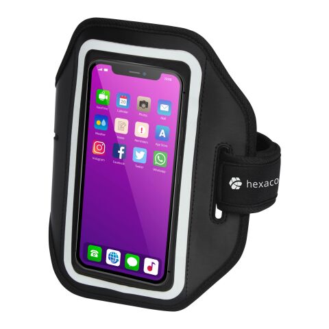 Bracelet réfléchissant pour smartphone avec étui transparent Haile Standard | Noir | sans marquage | non disponible | non disponible