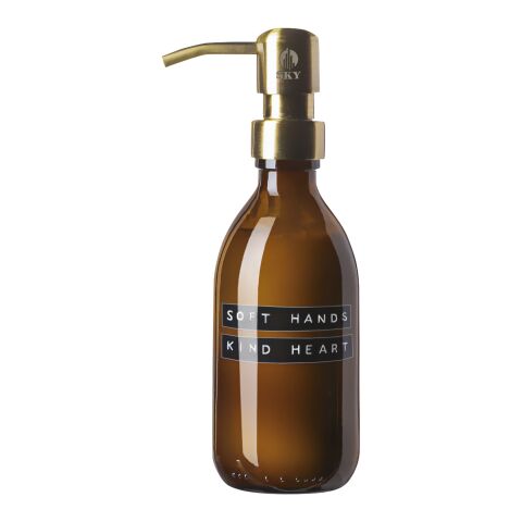 Distributeur de lotion pour les mains WELLmarkSoft Hands de 250 ml Standard | Ambre chiné | sans marquage | non disponible | non disponible