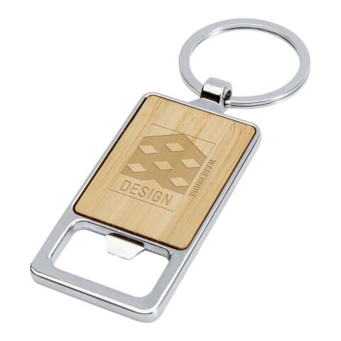 Porte-clés en bambou avec décapsuleur Snapper Standard | Naturel | sans marquage | non disponible | non disponible