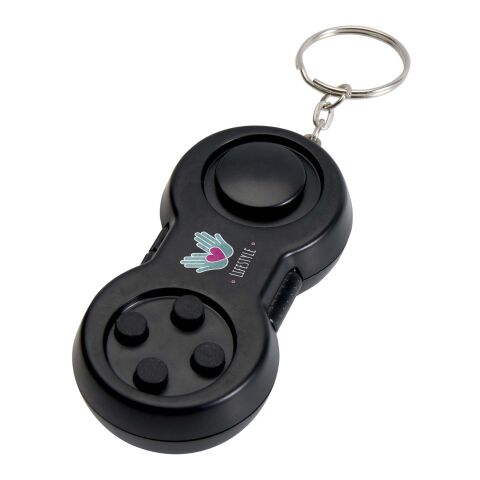 Porte-clés fidget contrôleur Fidgix Standard | noir | sans marquage | non disponible | non disponible